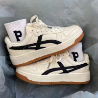 奶油色復古小白鞋ins學院港風單鞋bf潮流透氣德訓鞋運動板鞋男女