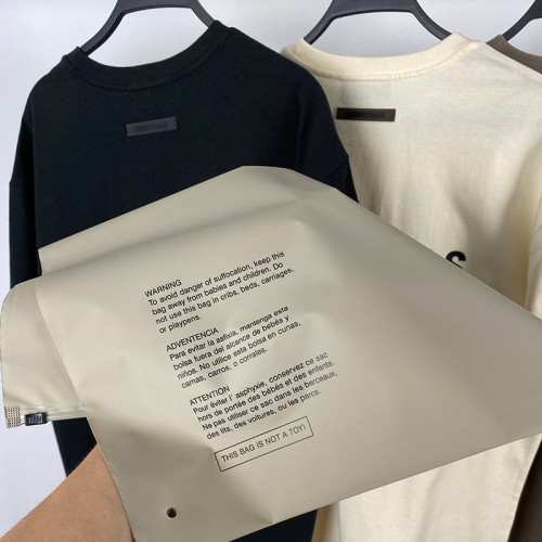 2021SS短袖T恤新款膠印ESSENTIALS街頭寬松T-shritSShirt短袖