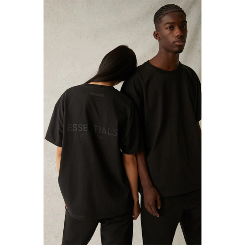 2021SS短袖T恤新款膠印ESSENTIALS街頭寬松T-shritSShirt短袖
