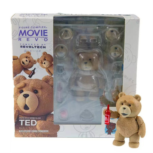 賊好玩山口式泰迪熊 TED2髒話熊賤熊可動人偶公仔盒裝手辦