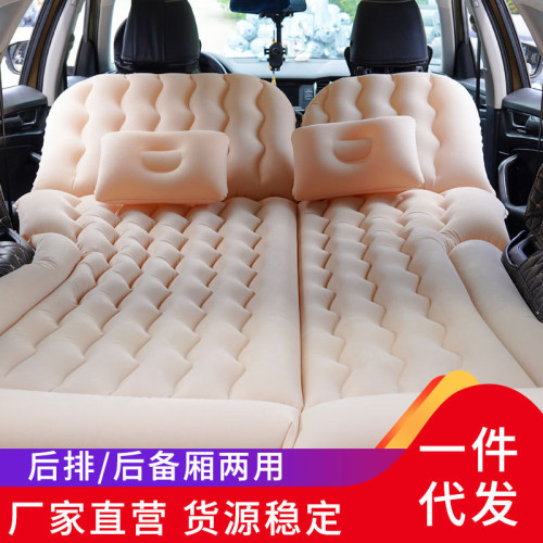 車用充氣床墊SUV汽車後排後備箱pvc可折曡可攜式車上睡覺氣墊通用