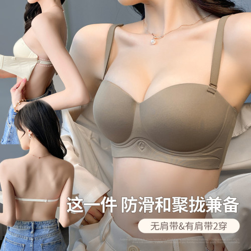 多情貓圓圓杯小胸聚攏內衣女冬季新款防下垂半杯顯大大胸文胸加厚