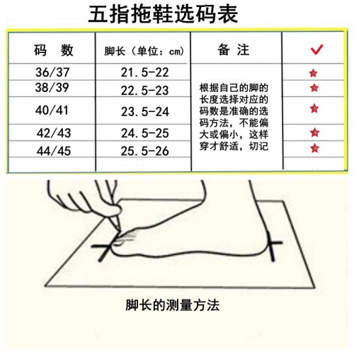 五指拖鞋套趾防臭防滑足底按摩拇指外翻矯正室內外男女涼拖鞋夏季