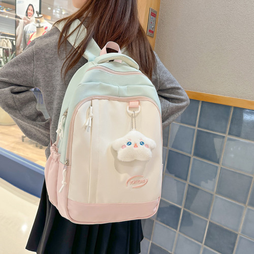 可愛書包女韓版小學生大容量雙肩包校園初高中上課補習通勤後背包