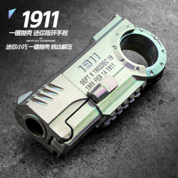 金匠堂1911指環手槍格洛克可拋殼發射迷你特工玩具槍