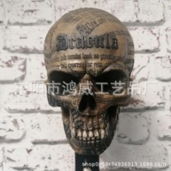 跨境新款 Motorcycle helmet skull holder 摩托頭盔骷髏支架樹脂