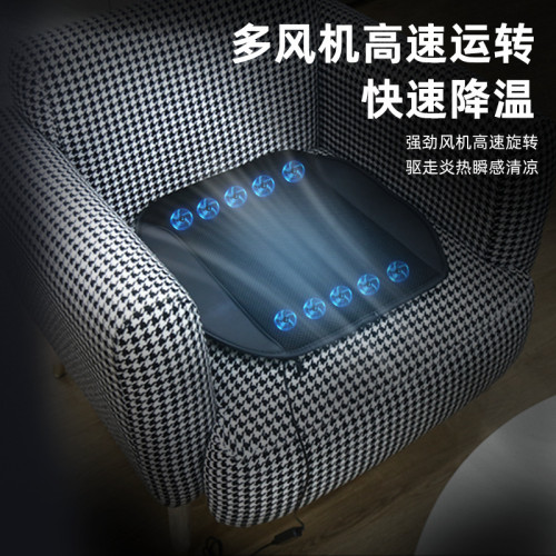 汽車坐墊單墊按摩涼墊夏季透氣散熱家用坐墊辦公室椅墊