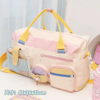 短途旅行包女大容量輕便健身行李袋手提待産包收納袋行李箱附加包