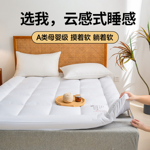 新款秋冬加厚磨毛床墊立體床墊蓆夢思保護墊酒店防滑床護墊