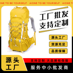 艾王尼龍防潑水全新升級45+5L戶外運動徒步登山旅行露營雙肩後背包