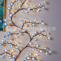 新品LED樹枝燈藤條燈櫻花氛圍室內裝飾造型燈可彎曲彩燈串