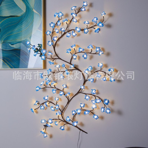 新品LED樹枝燈藤條燈櫻花氛圍室內裝飾造型燈可彎曲彩燈串