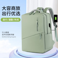 商務出行雙肩包大容量短途休閒旅行後背包usb可充電通勤電腦包