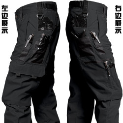 夏季執政官戶外聖甲蟲工裝褲機能男速乾戰術褲美式美軍黑色作訓褲