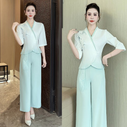2025新款美容養生館套裝女足浴酒店中式採耳按摩技師工作服-1508