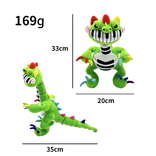 新品pianosaurus plush 波比遊戯鋼琴恐龍毛絨玩具玩偶公仔