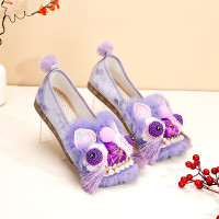 2025春季新款手工虎頭鞋女成人舒適軟底民族風布鞋 2022-223