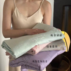 出口意大利金枝玉葉天絲提花四件套絲滑裸睡春夏套件無痕