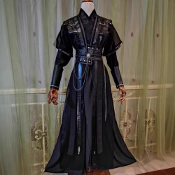 墨燃cos服古裝黑色周暉蕭策安長庚顧昀黑水賀玄cosplay套裝男女