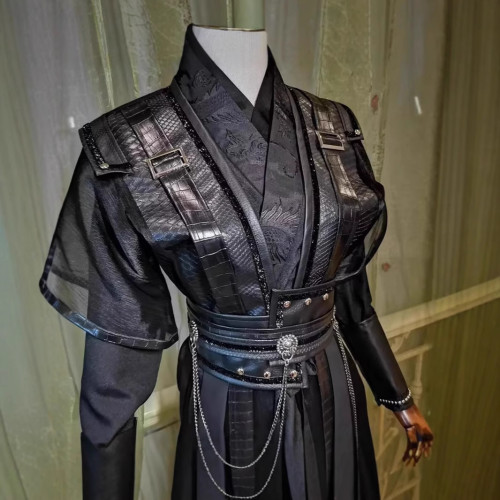 墨燃cos服古裝黑色周暉蕭策安長庚顧昀黑水賀玄cosplay套裝男女