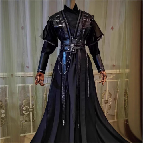 墨燃cos服古裝黑色周暉蕭策安長庚顧昀黑水賀玄cosplay套裝男女