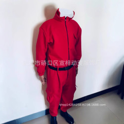2025熱門電影歐美爆款紅色連體衣腰cosplay萬聖節聖誕節