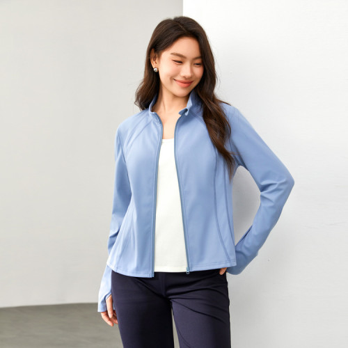 【假日運動風修身顯瘦瑜伽服短款外套】纖莉秀大碼女裝胖mm春新款