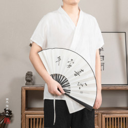 新中式開衫系帶斜襟不規則改良漢服