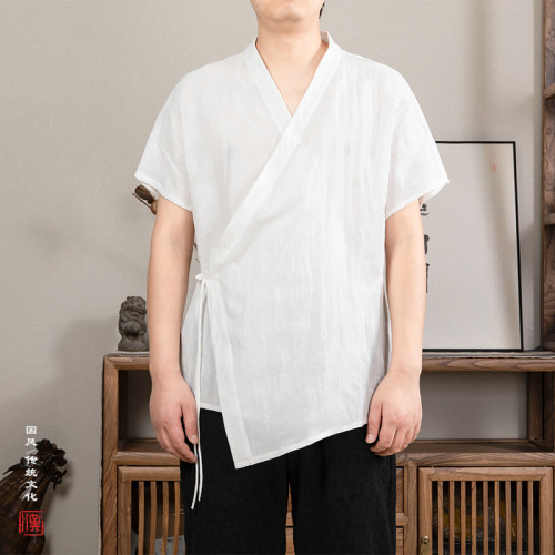 新中式開衫系帶斜襟不規則改良漢服