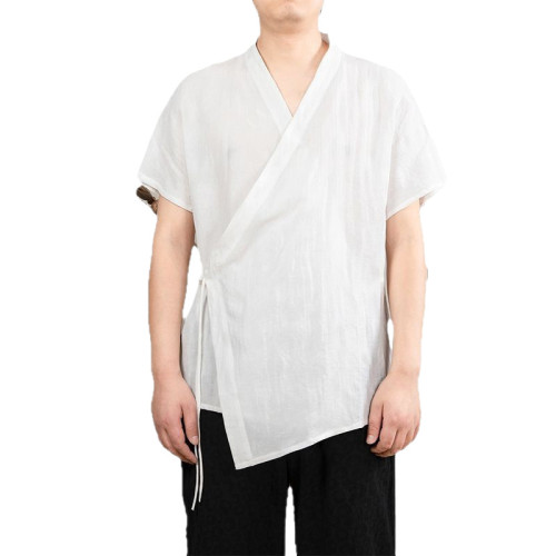 新中式開衫系帶斜襟不規則改良漢服