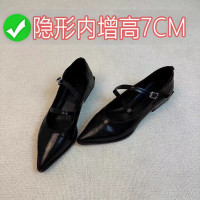 內增高瑪麗珍鞋2025春季新款復古女鞋夏季小衆鞋百搭小皮鞋單鞋款