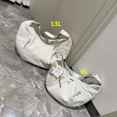 包包lulu餃子包新款牛角包女單肩斜背手提包健身運動包拒水瑜伽包