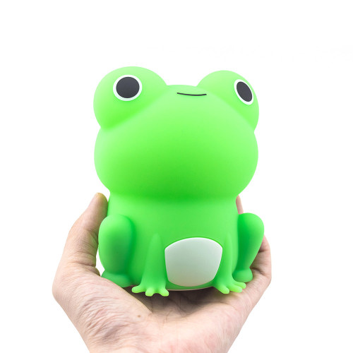 青蛙夜燈奇奇蛙矽膠拍拍燈床頭臥室usb充電伴睡氛圍感好物