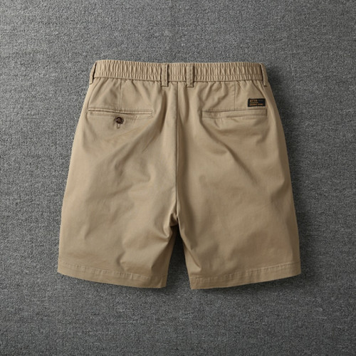 夏季休閒短褲男式寬松直筒三分褲微彈潮流四分褲日系透氣沙灘短褲