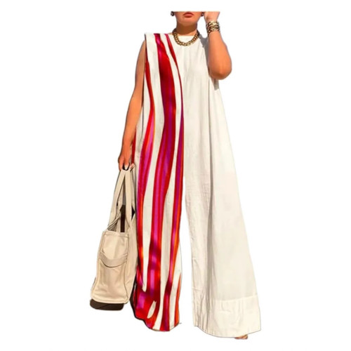 歐美休閒純色 濶腿連體褲 歐美休閒純色 濶腿連體褲