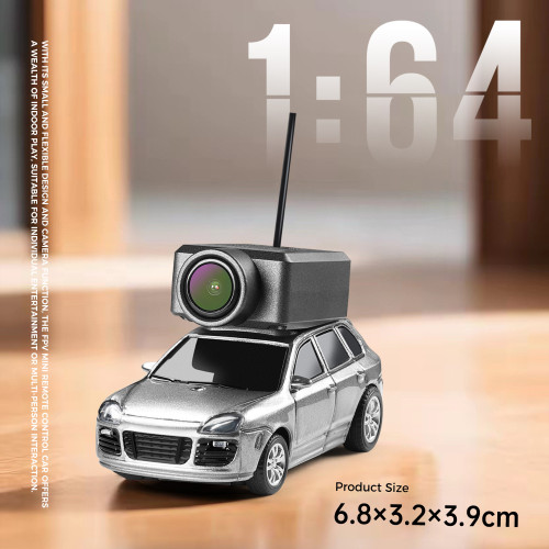 偉力6401全比例1:64遙控車保時捷拍照自穩後驅小車迷你RC車模FPV