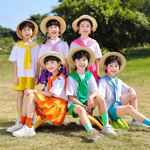 六一兒童節表演服幼兒園畢業照舞蹈合唱服小學生啦啦隊團體演出服