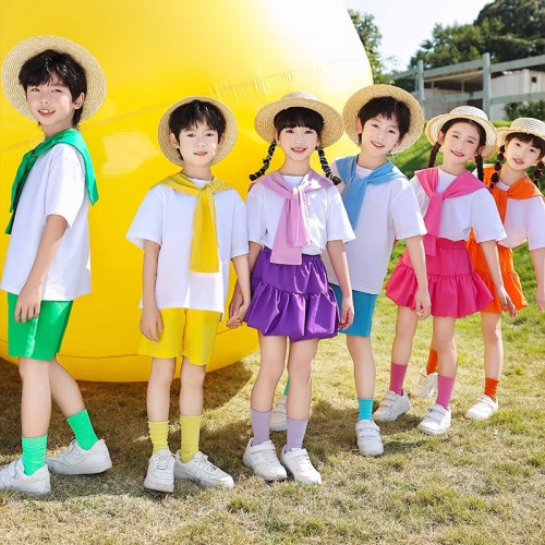 六一兒童節表演服幼兒園畢業照舞蹈合唱服小學生啦啦隊團體演出服