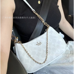 高版蔻家teri25印花月牙包時尚經典老花手提腋下包百搭單肩斜後背包