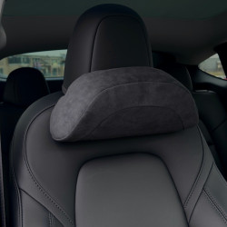 適用於Model 3/Y/S/X汽車頭枕頭枕護頸腰靠杜邦生物棉頭枕翻毛皮