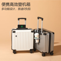 18寸短期出行密碼箱男女可用萬向靜音新款可登機行李箱耐用