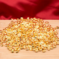 招財合金迷你小元寶擺件實心元寶仿真金元寶金屬工藝品