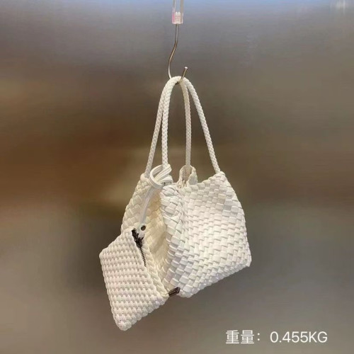 小衆設計手工編織包2025新款高級感錦囊餃子包手提子母包菜籃子包