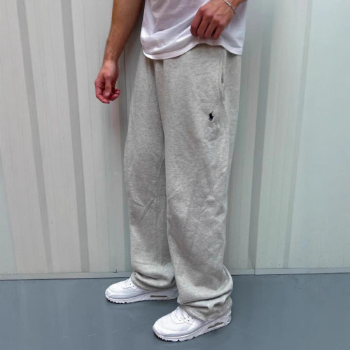 歐美復古y2k街頭潮流嘻哈隨性松緊腰拉鍊寬松純色運動休閒褲