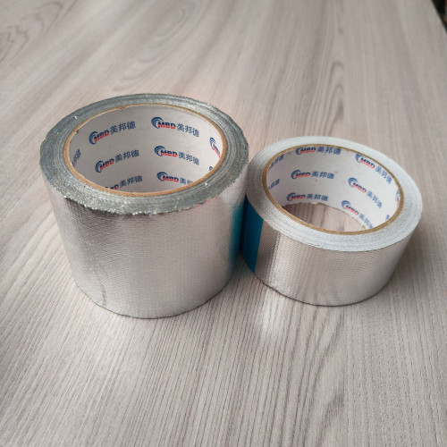 單導加厚玻纖鋁箔膠帶 耐高溫錫箔紙膠帶 鍍鋁阻燃錫紙膠帶