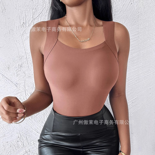 2025歐美無痕肌底衣打底修身提拉美膚衣保暖背心