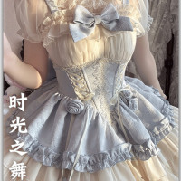 【時光之舞3.0】織錦園lolita原創洛麗塔可愛小清新狗短芭蕾lo
