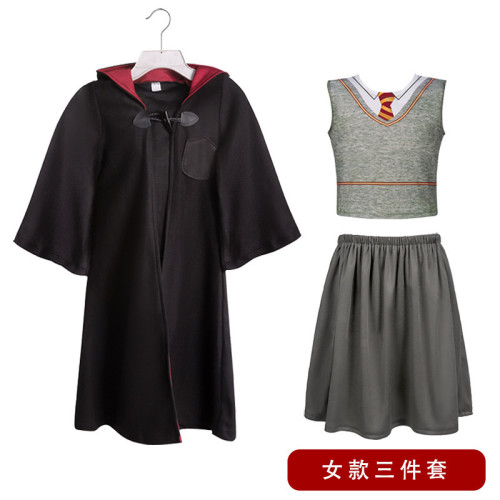 兒童哈利波特萬聖節服裝魔法袍cosplay格蘭芬多校服派對表演服裝