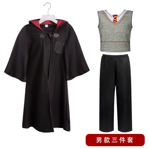 兒童哈利波特萬聖節服裝魔法袍cosplay格蘭芬多校服派對表演服裝