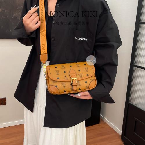 莫妮卡奇奇休閒百搭翻蓋小方包包女2025新款今年流行小衆